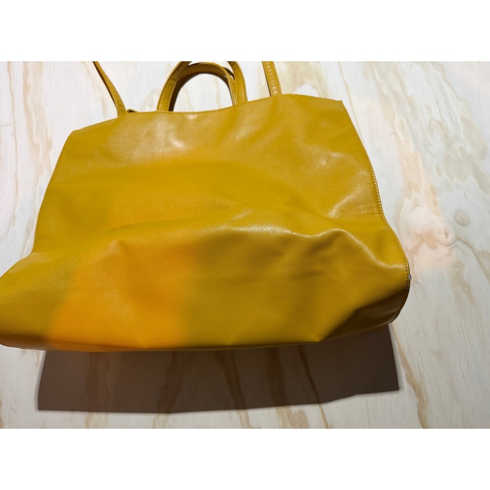 Telfar Shopping Bag Yellow Medium Tote‎ Leather - Picture 4 of 8